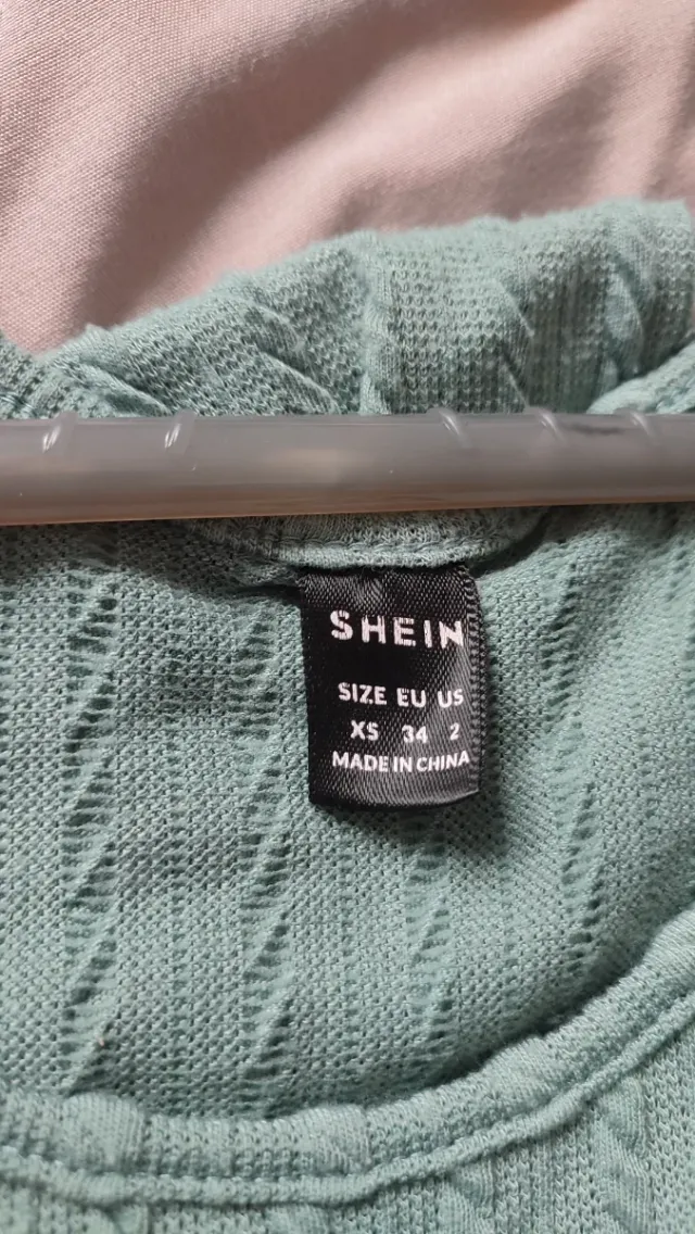 Vestido SHEIN premamá verde talla XS