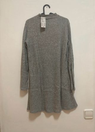 Vestido gris Kiabi talla XS