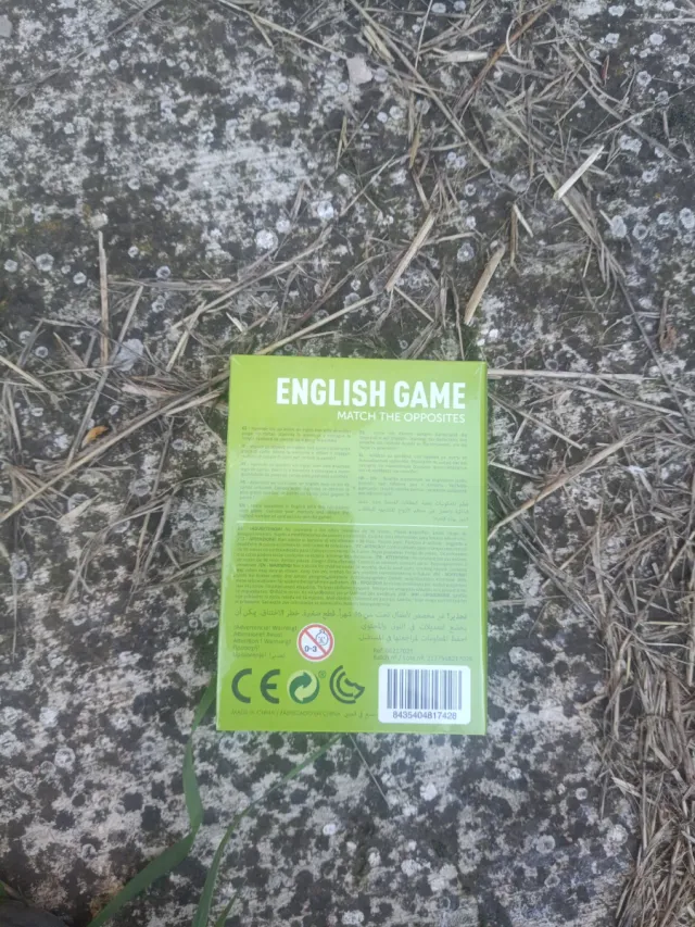 Juego mesa para niños English Game Match Opposites