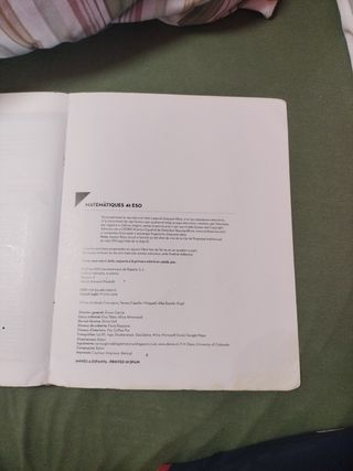 Matemàtiques 4t ESO