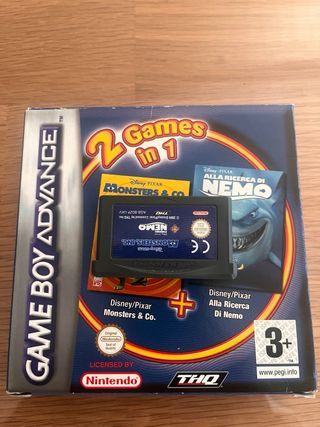 Game Boy Advance 2 Giochi in 1 Monsters & Co Nemo