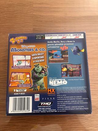 Game Boy Advance 2 Giochi in 1 Monsters & Co Nemo