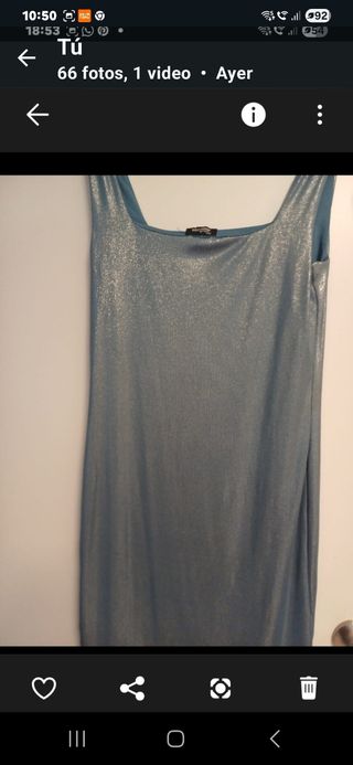 2 Vestidos Metalizados Talla Única