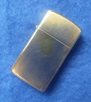 Zippo Slim Latón Sólido 1989