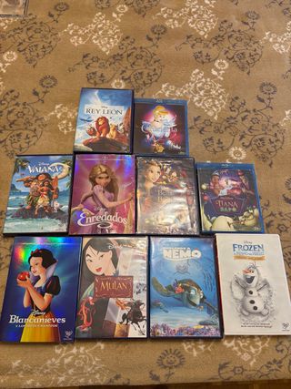 Lote Películas Disney DVD/Blu-ray Español
