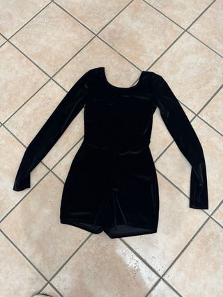 Tutina nera Missguided velluto