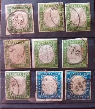 Francobolli A.S.I. Sardegna 5c. e 15c.