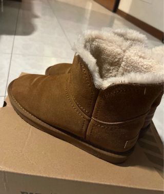 Stivaletti marroni con pelliccia weinbrenner 