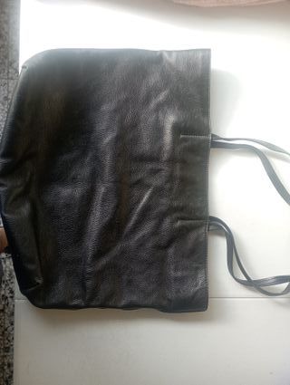 Bolso Zara Negro Piel