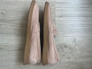 Mocasines Zara Mujer Talla 38 Rosa Empolvado