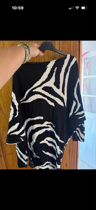 Jersey estampado cebra talla M