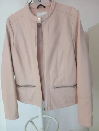 Giubbotto donna similpelle Terranova rosa