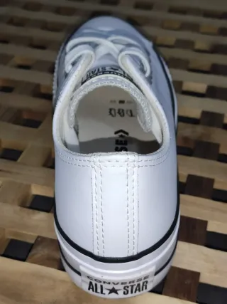 Converse CTAS Lift OX Blanques (pell+plataforma)