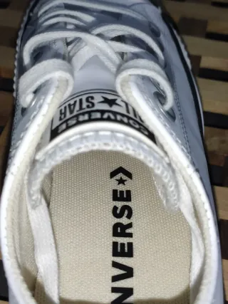 Converse CTAS Lift OX Blanques (pell+plataforma)