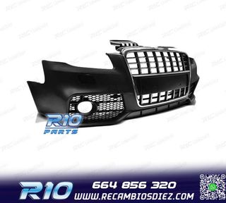 PARAGOLPES DELANTERO AUDI A4 B7 04-08 LOOK S LINE CROMO NEGR