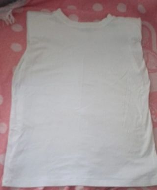 Camiseta Mango Blanca sin Mangas