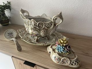 Sopera decorativa cerámica 3 piezas