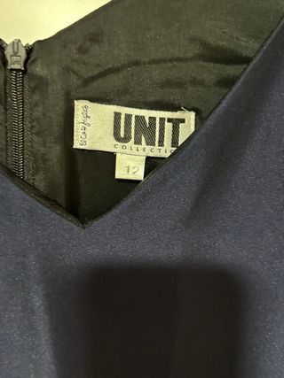 Vestido de fiesta azul noche, talla 12