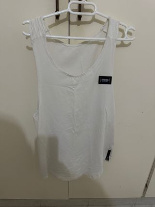 Camiseta sin mangas blanca Talla M