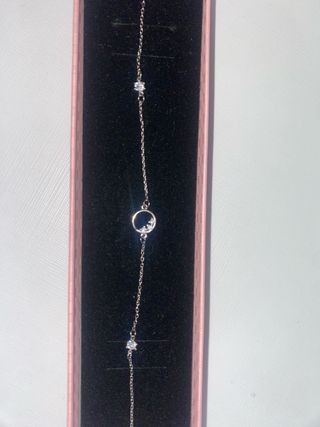 Pulsera Plata Circonitas Luna y Estrella