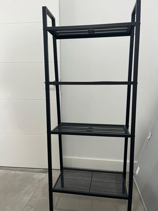 Estantería Metálica Ikea Negra/Gris