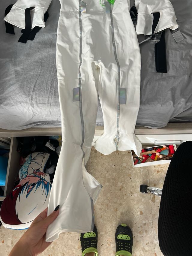 Disfraz Cosplay Blanco y Plateado