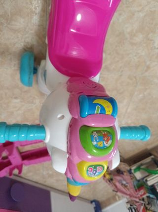 Correpasillos unicornio blanco y rosa