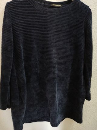 Jersey azul holgado talla única
