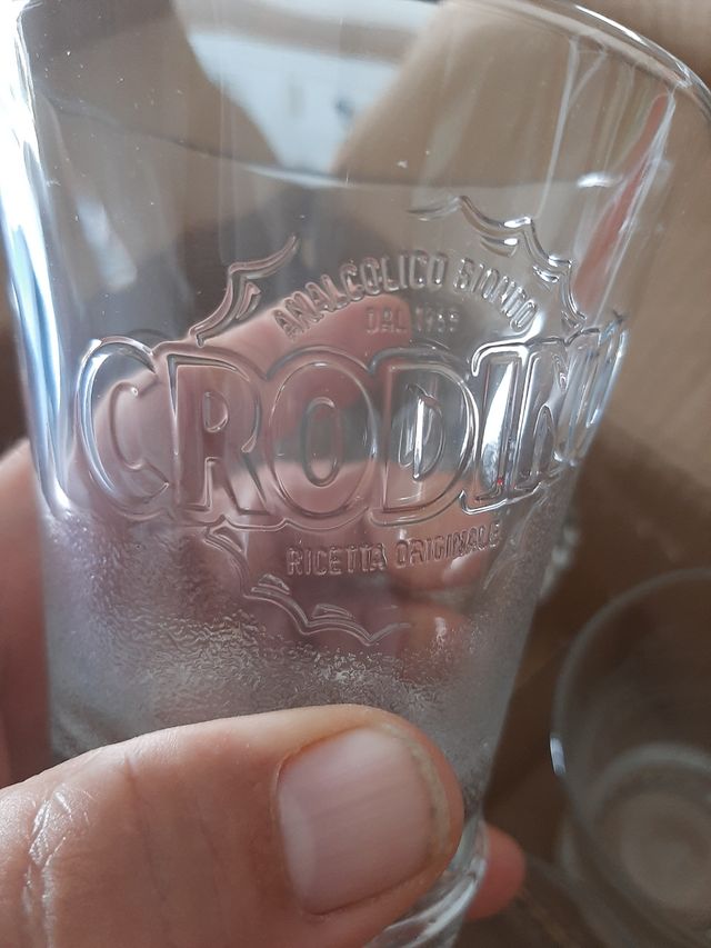 Bicchieri Crodino in vetro