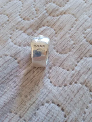 Anillo Tous Duna Perla Plata