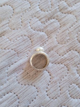 Anillo Tous Duna Perla Plata