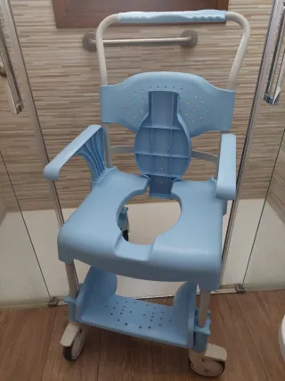 Silla de ducha Moem azul