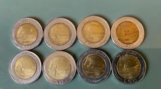 Lotto 500 Lire Bimetalliche Repubblica Italiana