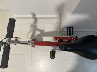 Mini bici de circo roja