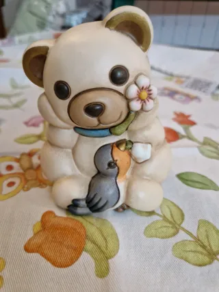 Teddy Thun con rondine e fiore