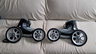 Patines Landroller con protecciones y mochila