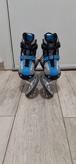 Patines Landroller con protecciones y mochila