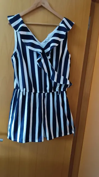 Mono FORMULA Talla 44 Rayas Azul Blanco