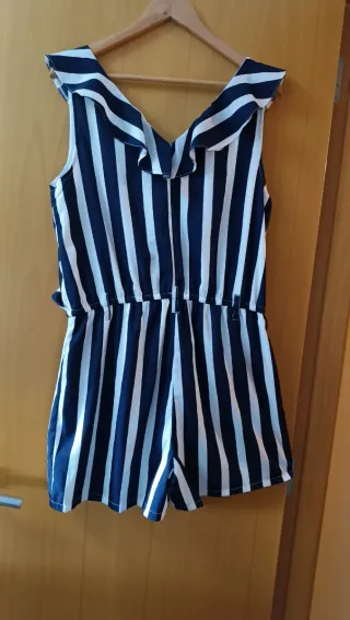 Mono FORMULA Talla 44 Rayas Azul Blanco