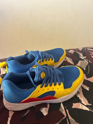 Zapatillas Deportivas Mujer Lidl Azul y Amarillo
