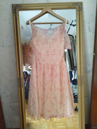 Vestido vintage 100% de seda