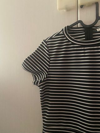 Vestido rayas blanco y negro