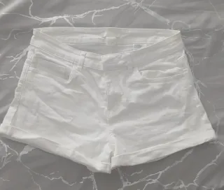 Pantalón corto H&M blanco