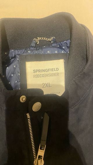 Chaqueta Springfield ante azul XXL