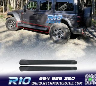 ESTRIBERAS ESTRIBOS JEEP WRANGLER 18-24 NEGRO
