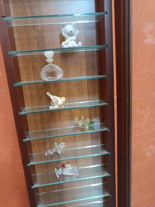 Vetrina noce con freggio e ottone