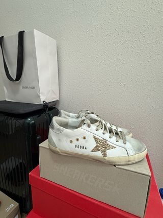 Golden Goose Superstar Talla 39 Glitter Star