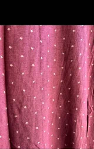 Vestido/Túnica Casual Granate con estrellas