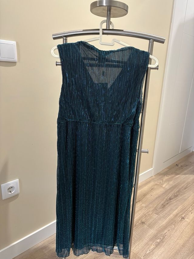 Vestido premamá Mamalicious verde azulado