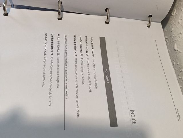 Material Oposiciones Auxiliar Biblioteca